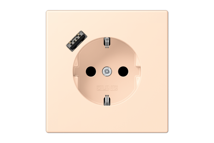 Розетка 2K+З USB Typ A Jung LC1520-18A238