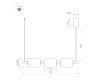 Подвесной светильник Arlight SP-CARAMELA-HANG-L720-12W Warm2700 (BK, 360 deg, 230V) (IP20, Натуральный шелк) 056885