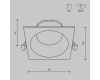 Встраиваемый светильник Maytoni Technical Share DL126-GX53-SQ-W