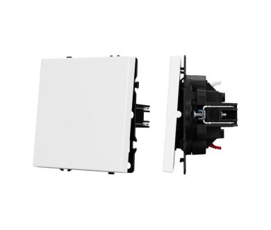 Механизм звонкового выключателя Arlight SWT-NOBE-MKR1-SFPL-WH (230V, 10A) (Белый кварц) 054237(1)