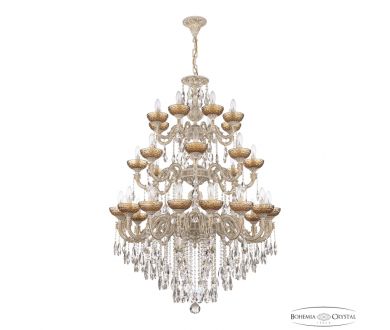 Подвесная люстра Bohemia Ivele Crystal AL79101/16+8+8/300/3d B WMG P Amber/M-1F