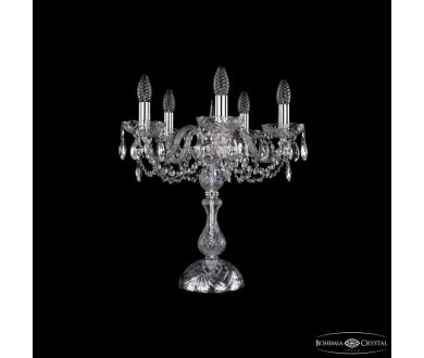 Настольная лампа Bohemia Ivele Crystal 1402L/5/141-47 Ni