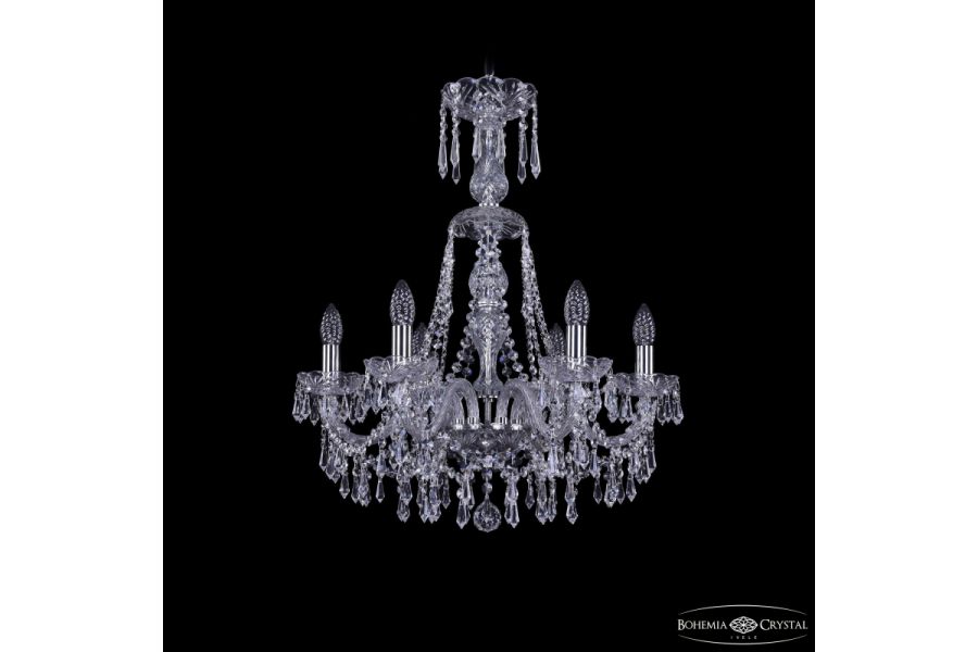Подвесная люстра Bohemia Ivele Crystal 1403/6/195/XL-65 Ni