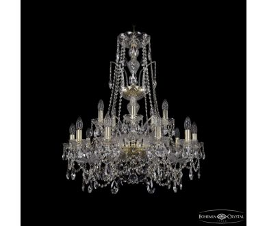 Подвесная люстра Bohemia Ivele Crystal 1411/10+5/240/XL-86 G