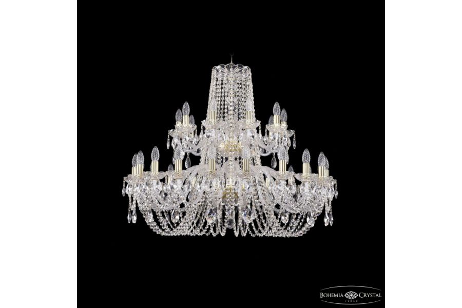 Подвесная люстра Bohemia Ivele Crystal 1402/20+10/360/2d G