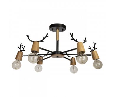 Люстра на штанге Loft IT Sven 10024/6 Black