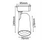 Трековый светильник Crystal Lux CLT 0.31 006 CLT 0.31 006 30W WH