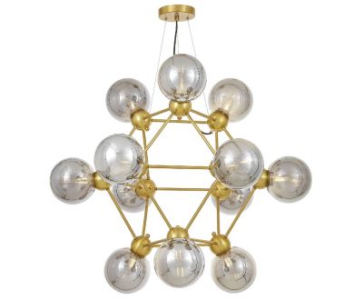 Подвесная люстра Lumina Deco Zodiak LDP 160N-12 MD+GY