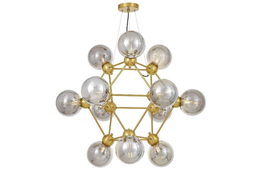 Подвесная люстра Lumina Deco Zodiak LDP 160N-12 MD+GY