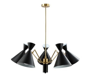 Подвесная люстра Crystal Lux Joven SP5 Gold/Black