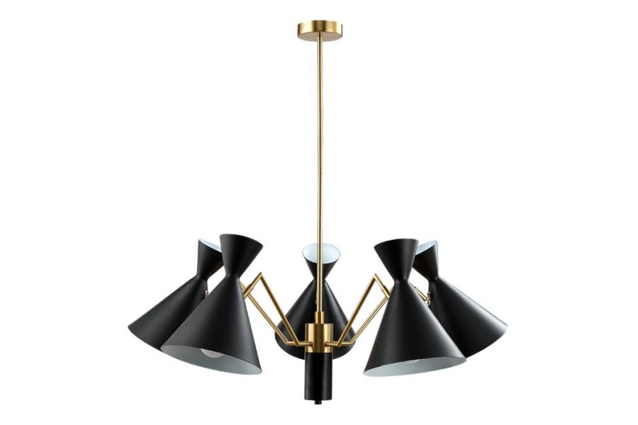 Подвесная люстра Crystal Lux Joven SP5 Gold/Black