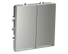 Выключатель двухклавишный с подсветкой Voltum S70 VLS020205 (сталь)