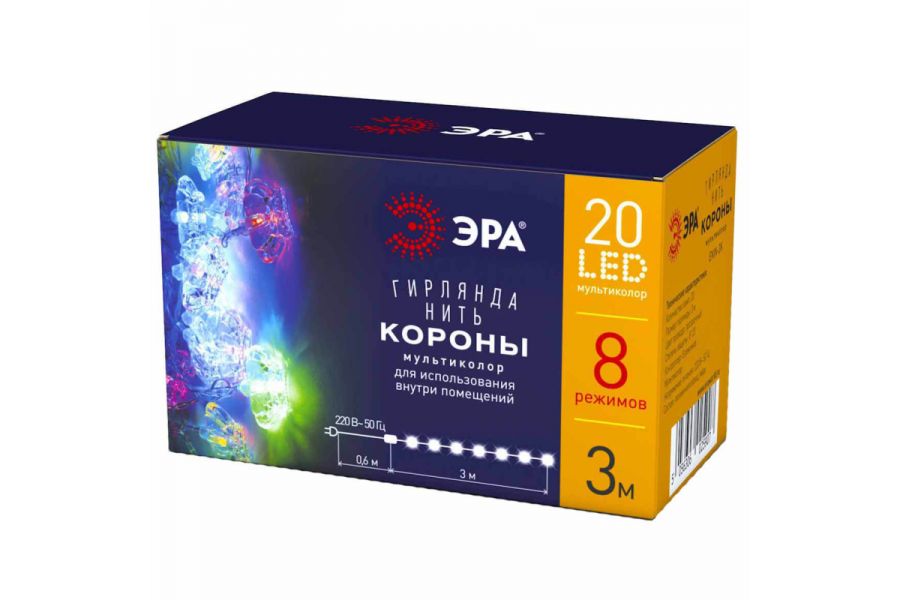 Светодиодная гирлянда ЭРА ENIN-3K Б0041898