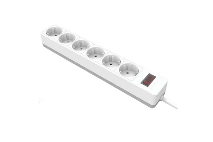 Сетевой фильтр 6-местный с/з Stekker Optima HM20-61-02 50095