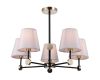 Люстра на штанге Illumico IL0394-5CSQ-24 BK AB CASTOR