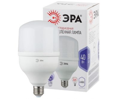 Лампа светодиодная Эра E27 40W 6500K LED POWER T120-40W-6500-E27 Б0027006
