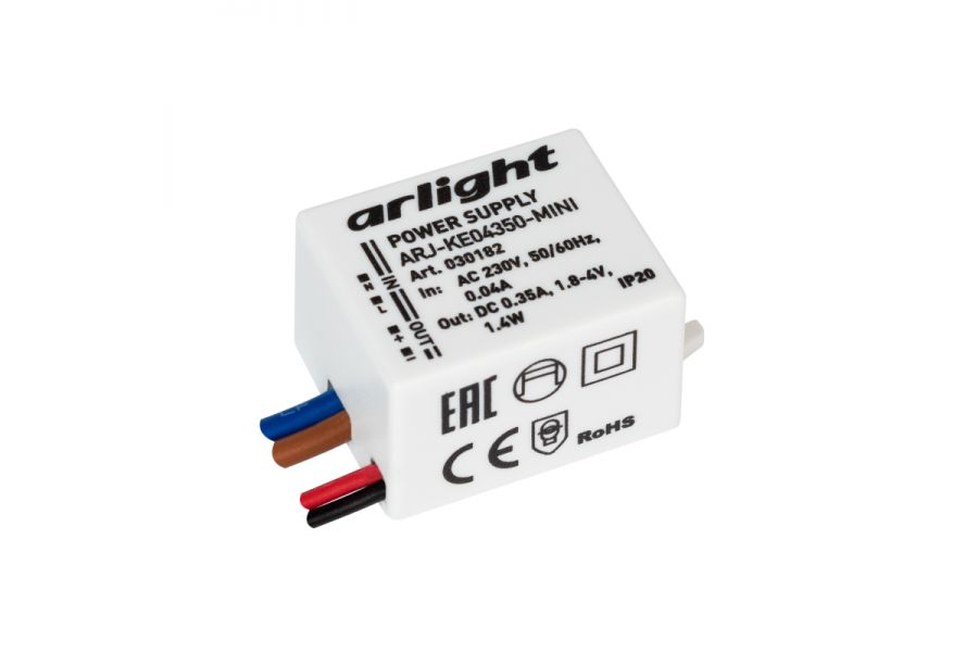 Блок питания Arlight ARJ-KE04350-Mini (1.4W, 350mA) 030182