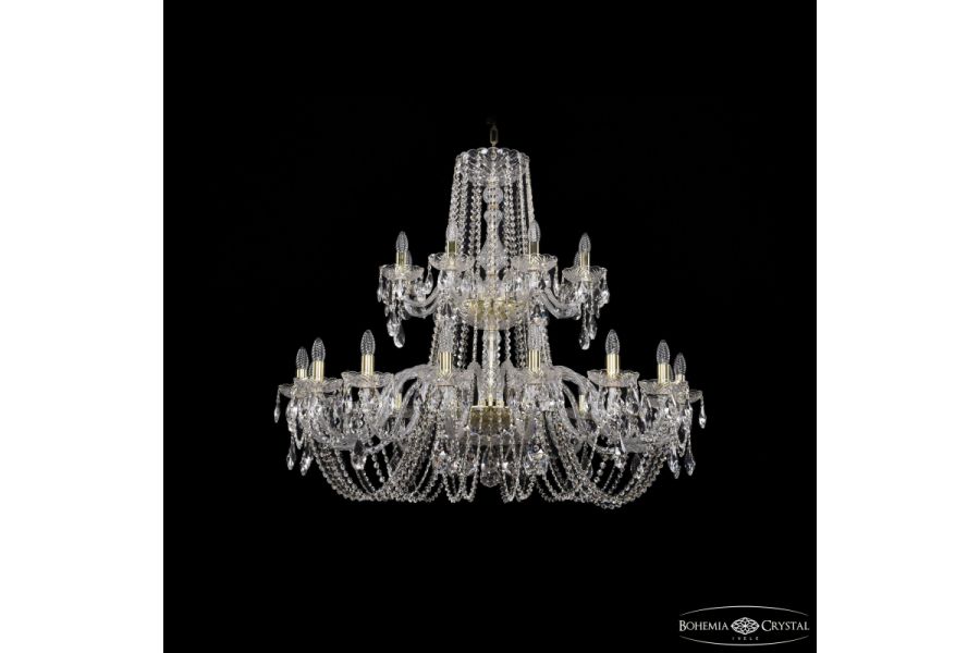 Подвесная люстра Bohemia Ivele Crystal 1402/16+8/400/2d G