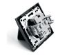 Розетка 1-местная с крышкой Stekker PST16-9012-03 с защитной шторкой 39481