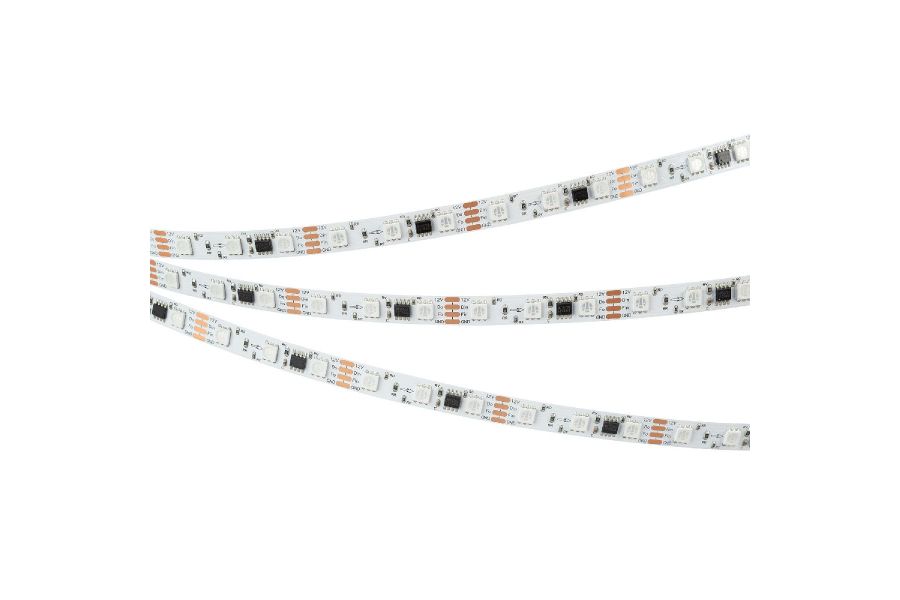 Светодиодная лента Arlight SPI-B60-10mm 12V RGB-PX3-BPT (12 W/m, IP20, 5060, 5m) 039179