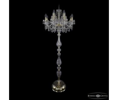 Торшер Bohemia Ivele Crystal 1403T1/8+4/195-165 G
