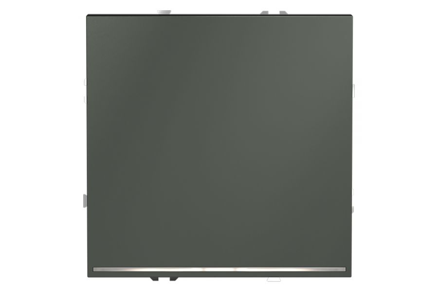 Выключатель одноклавишный с подсветкой Voltum S70 VLS010206 (титан)