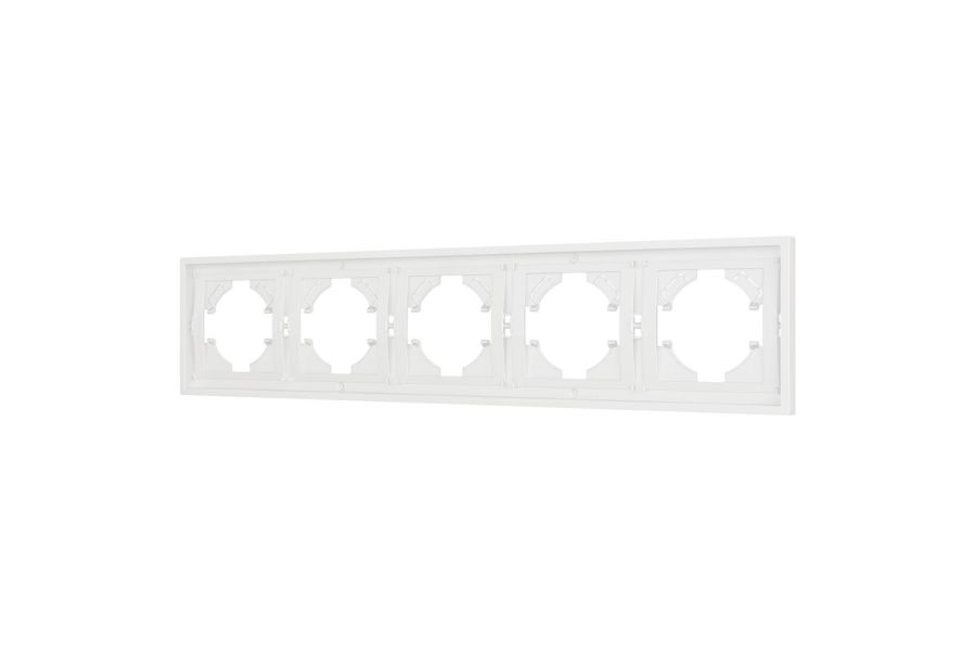 Рамка пластиковая на 5 постов Arlight FRM-TENDO-SFPL-5-WH 054660