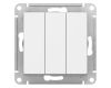 Выключатель 3-клавишный, сх.1+1+1, 10АХ Systeme Electric AtlasDesign Лотос ATN001331