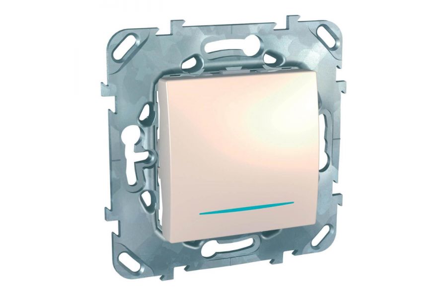 Выключатель одноклавишный с подсветкой Schneider Electric Unica MGU5.201.25NZD