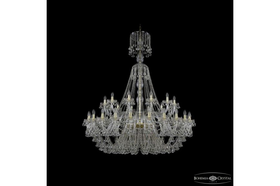 Подвесная люстра Bohemia Ivele Crystal 1409/24+12/530/XL-170 G