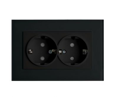 Розетка 2-местная Stekker PST16-9011-03 с защитной шторкой 39482