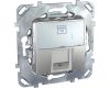 Розетка телефонная RJ12 Schneider Electric Unica MGU5.493.30ZD