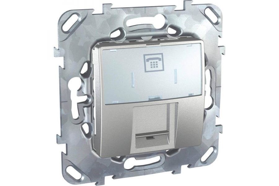 Розетка телефонная RJ12 Schneider Electric Unica MGU5.493.30ZD
