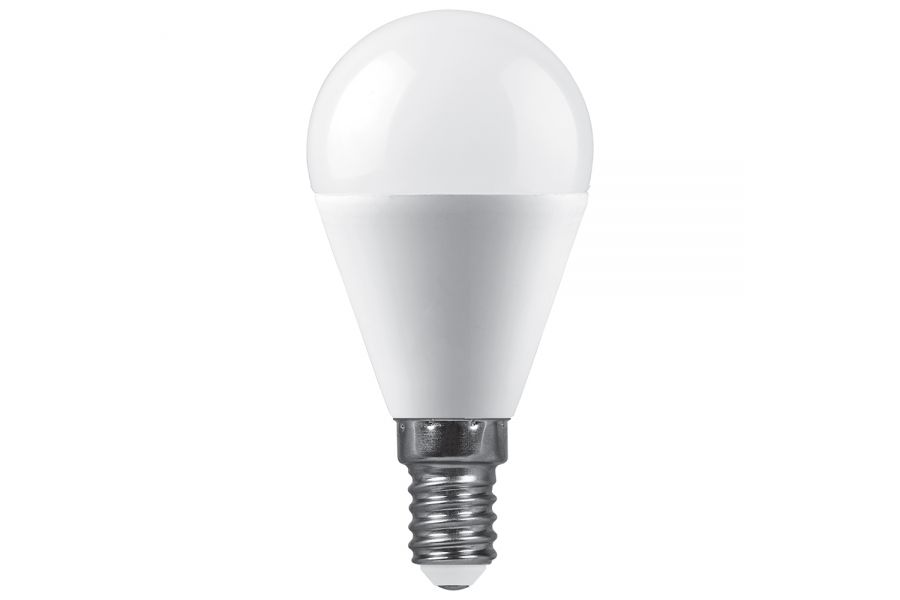 Лампа светодиодная Saffit SBG4520 шар матовый E14 20W 230V 6400K 55280
