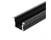 Алюминиевый профиль Arlight LINE-2315-F-2000 ANOD BLACK 044278