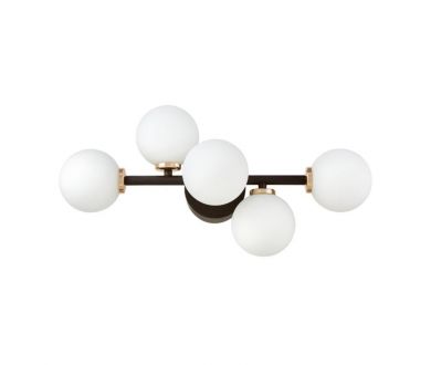 Купить Настенный светильник Lumina Deco Marsiada LDW 6033-5 BK+F.GD Настенный светильник Lumina Deco Marsiada LDW 6033-5 BK+F.GD