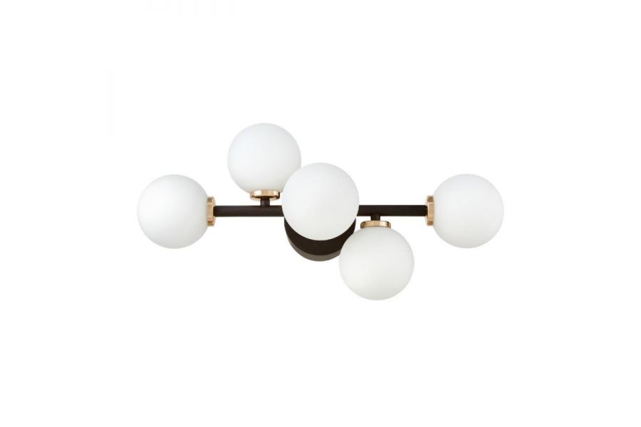 Настенный светильник Lumina Deco Marsiada LDW 6033-5 BK+F.GD