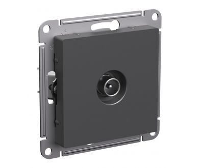 Розетка TV оконечная 1DB, механизм Systeme Electric AtlasDesign Базальт ATN001491
