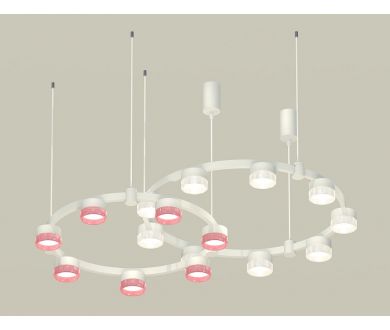 Комплект подвесного светильника Ambrella Light Techno Ring XR92081310 (A9208x2, C9241, C9236, N8480, N8486)