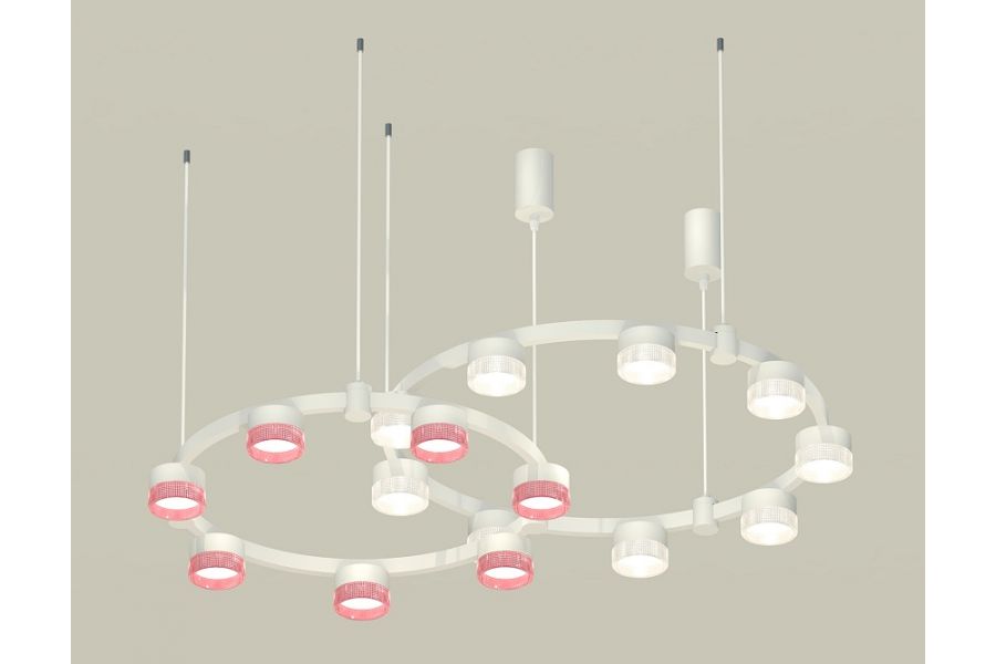 Комплект подвесного светильника Ambrella Light Techno Ring XR92081310 (A9208x2, C9241, C9236, N8480, N8486)