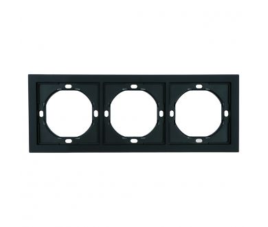 Рамка 3-местная Stekker Мия PFR00-3003-05 черный бархат 50463