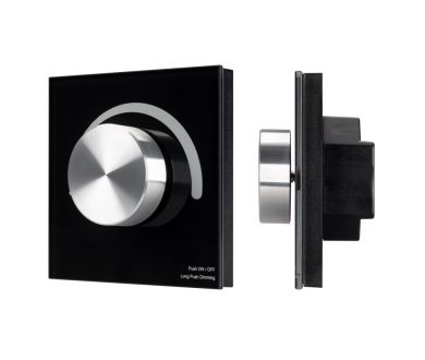 Панель Arlight Smart-P37-Dim-IN Black (230V, 1.2A, Triac, Rotary, 2.4G) 028109
