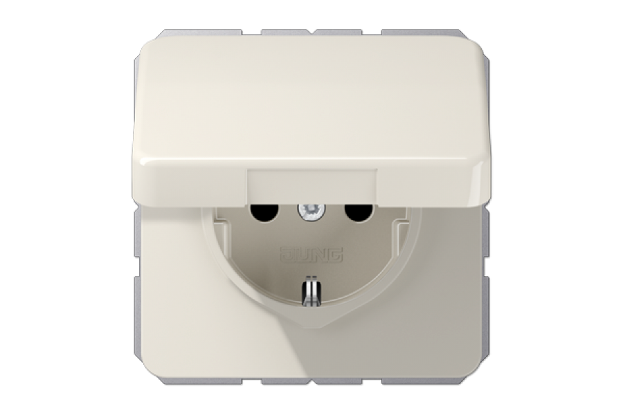 Розетка штепсельная Schuko Jung CD1520NBFKL