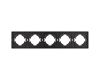 Рамка пластиковая на 5 постов Arlight FRM-TENDO-PL-5-BK 053852