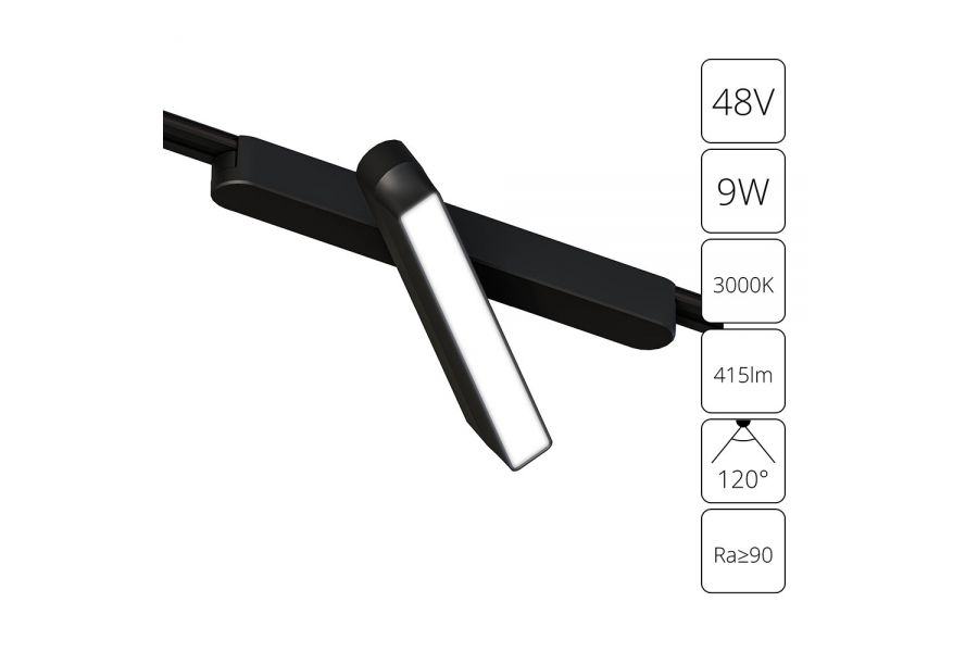 Трековый магнитный светильник Arte Lamp Rapid A1160PL-1BK