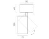 Накладной светильник Lightstar Alta Base A5247SO