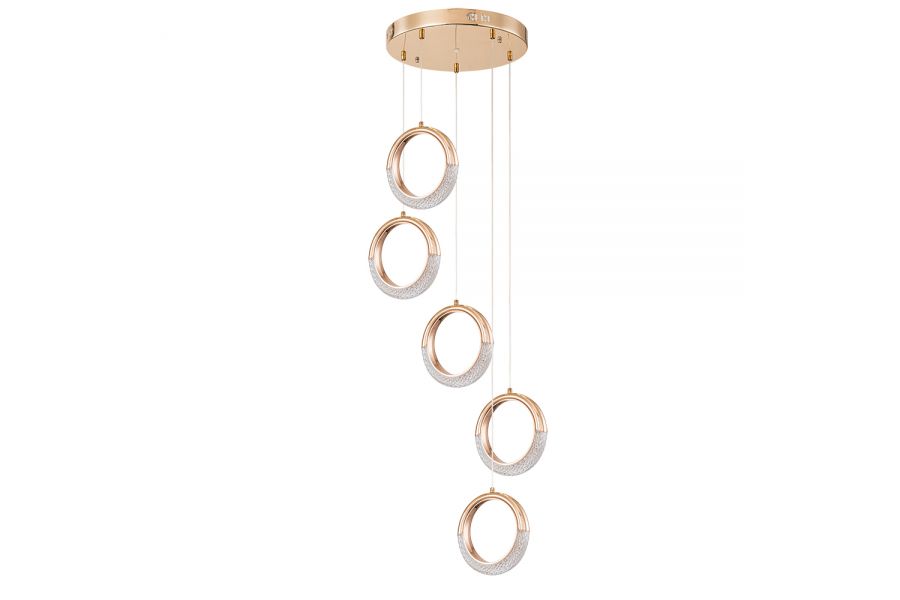 Каскадная люстра Arte Lamp Montana A7777SP-5GO