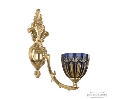 Бра Bohemia Ivele Crystal Verona 7211B15/1/210 G P1 U Amber-Blue/H-1I