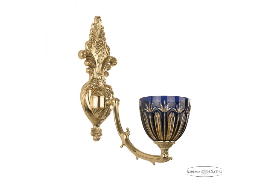 Бра Bohemia Ivele Crystal Verona 7211B15/1/210 G P1 U Amber-Blue/H-1I