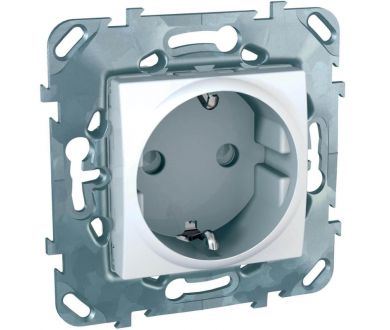 Розетка Schneider Electric Unica с/з со шторками 16A 250V MGU5.037.18ZD
